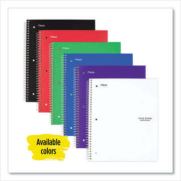 Five Star® Wirebound Notebook, 1 Subject, Wide-legal Rule, Randomly Assorted Covers, 10.5 X 8, 100 Sheets freeshipping - TVN Wholesale